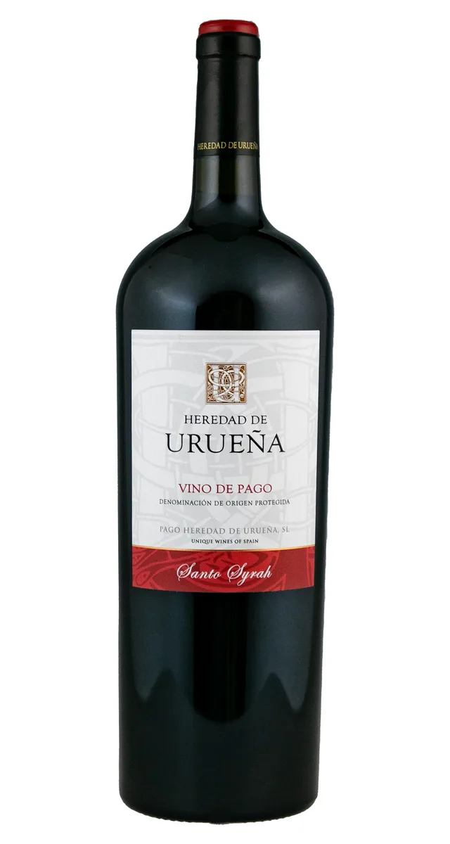 Botella de Santo Syrah — Heredad de Urueña 75 cl